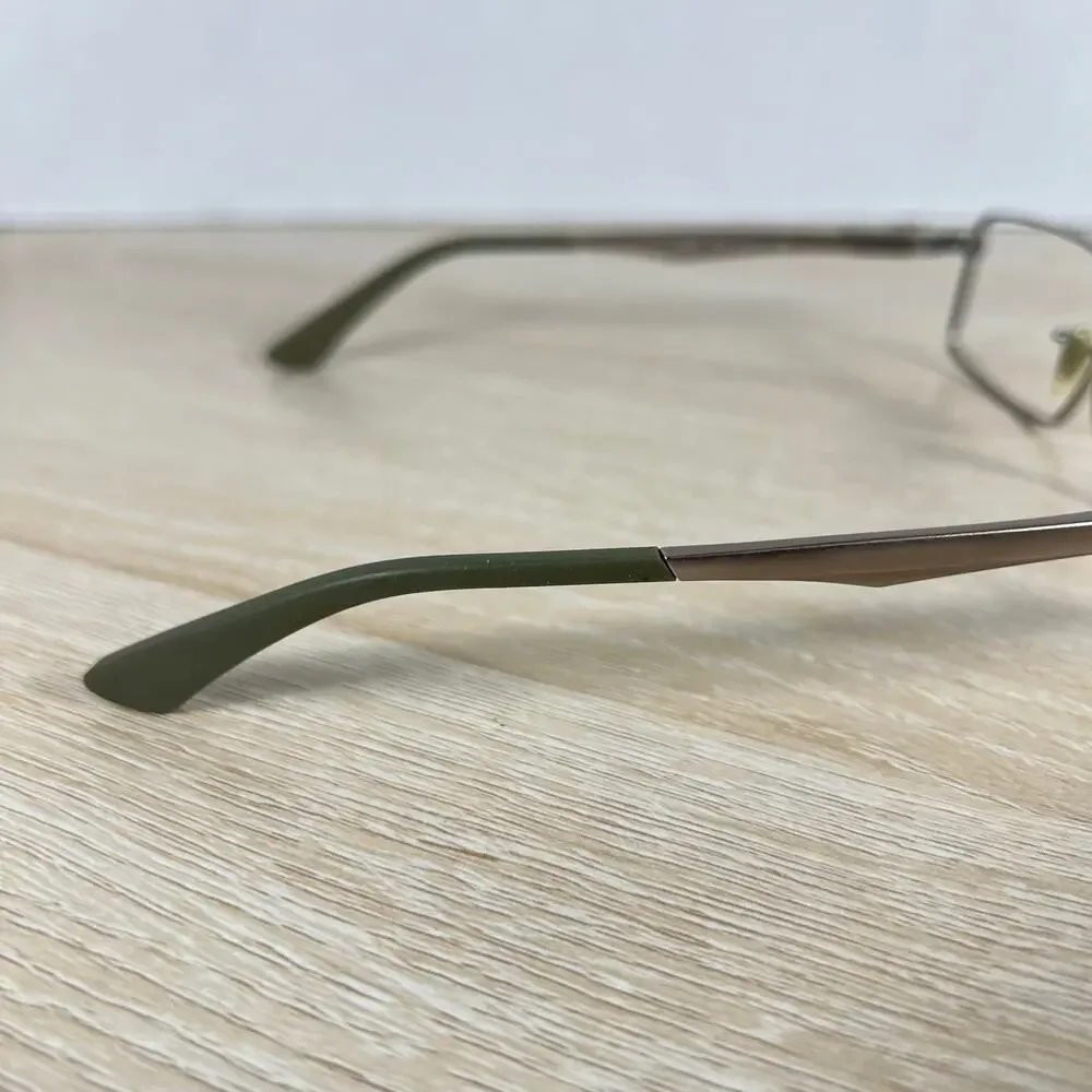 Ray-Ban RB6275 2762 Eyeglasses Gunmetal Light Brown Green 52-17-145